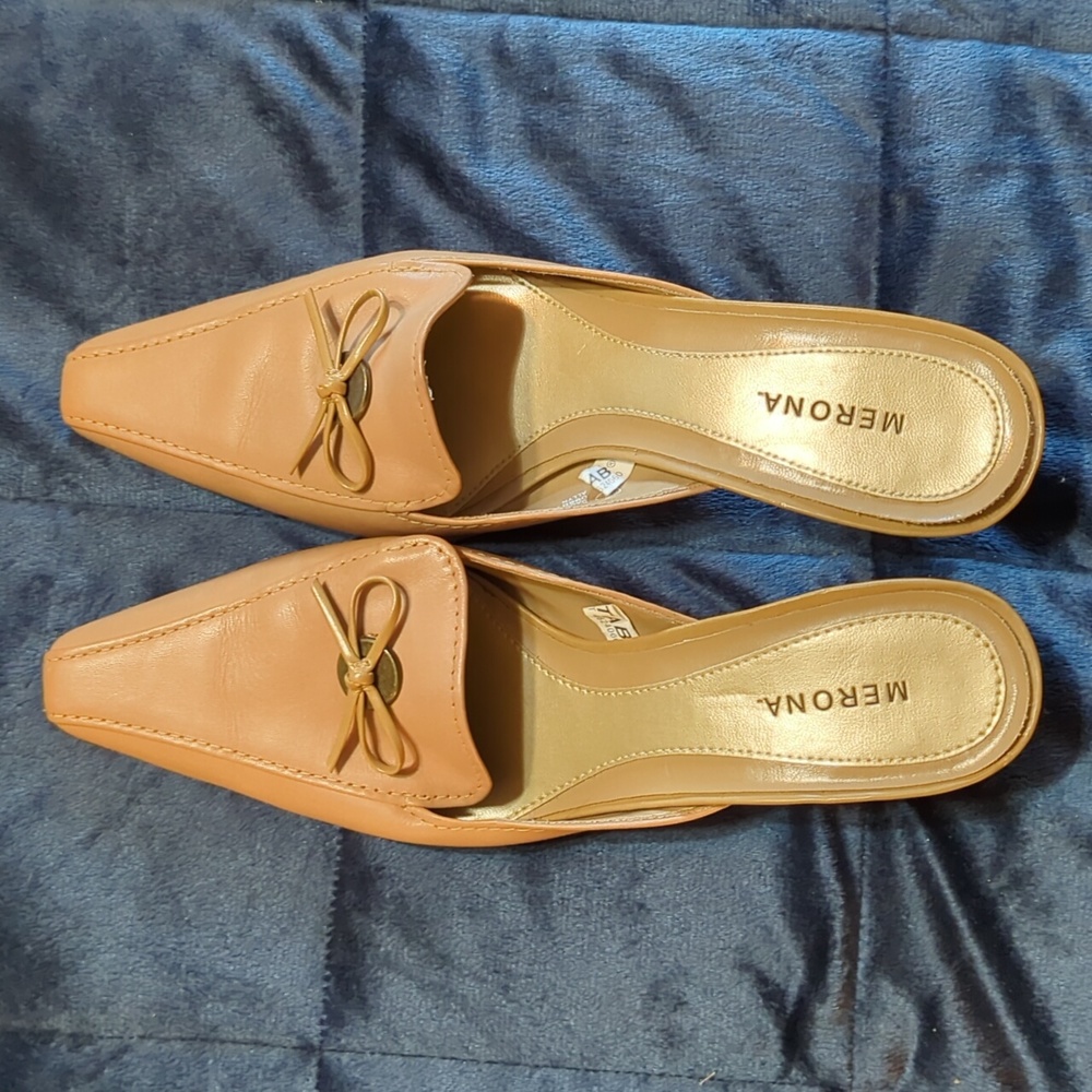 Brand New, Women's Mules. Tan. Size 8